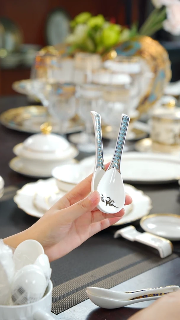 瓷片小勺子 2个  福利款