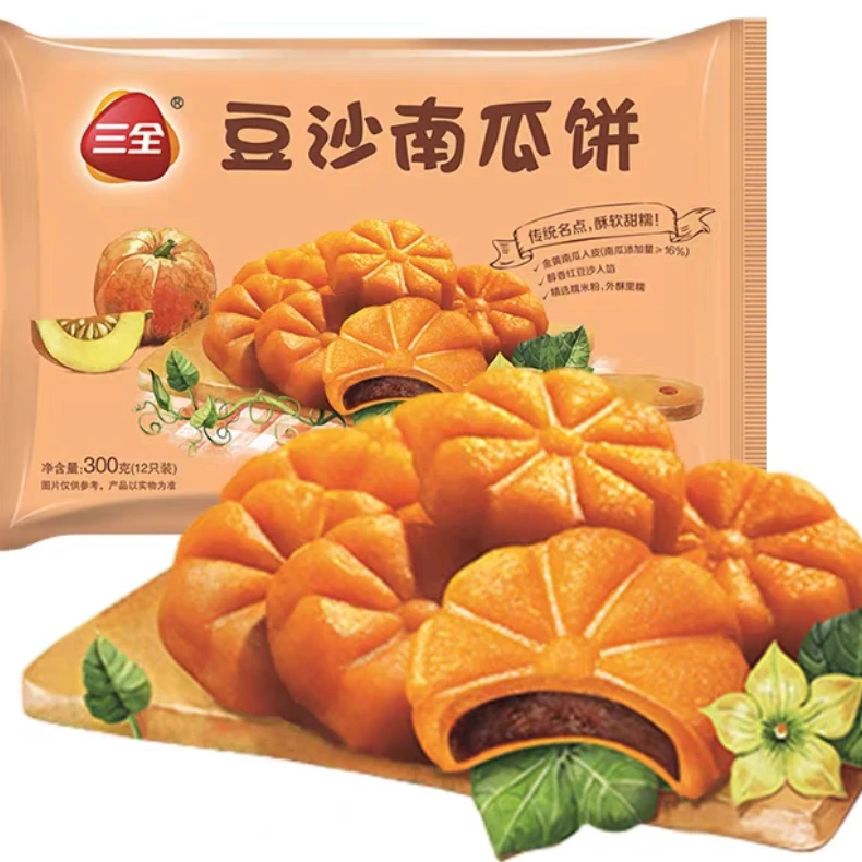 三全豆沙南瓜饼300g*2
