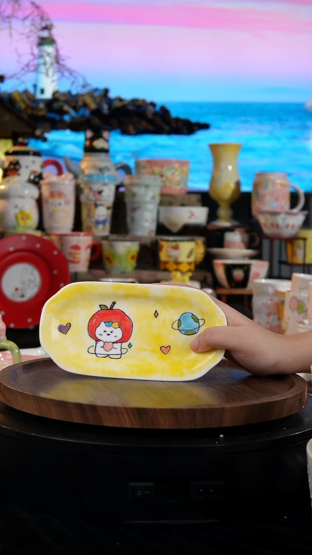 陶瓷便携款景德镇手工手绘陶瓷