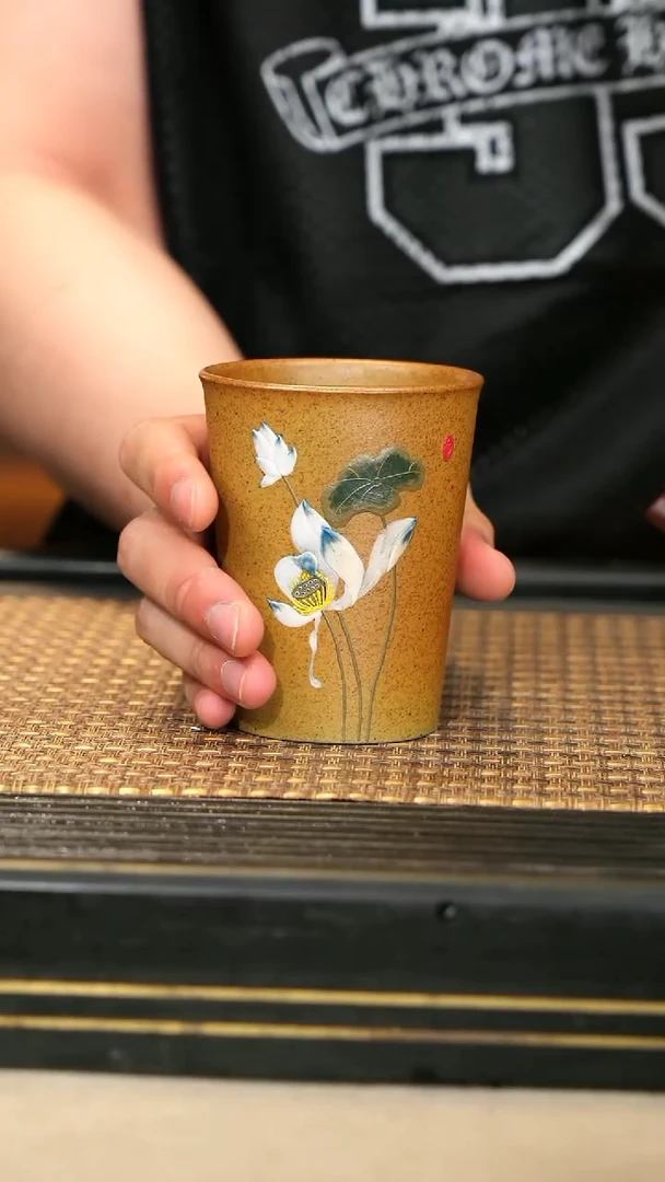 茶壶紫砂14《荷韵·高身杯》柴烧