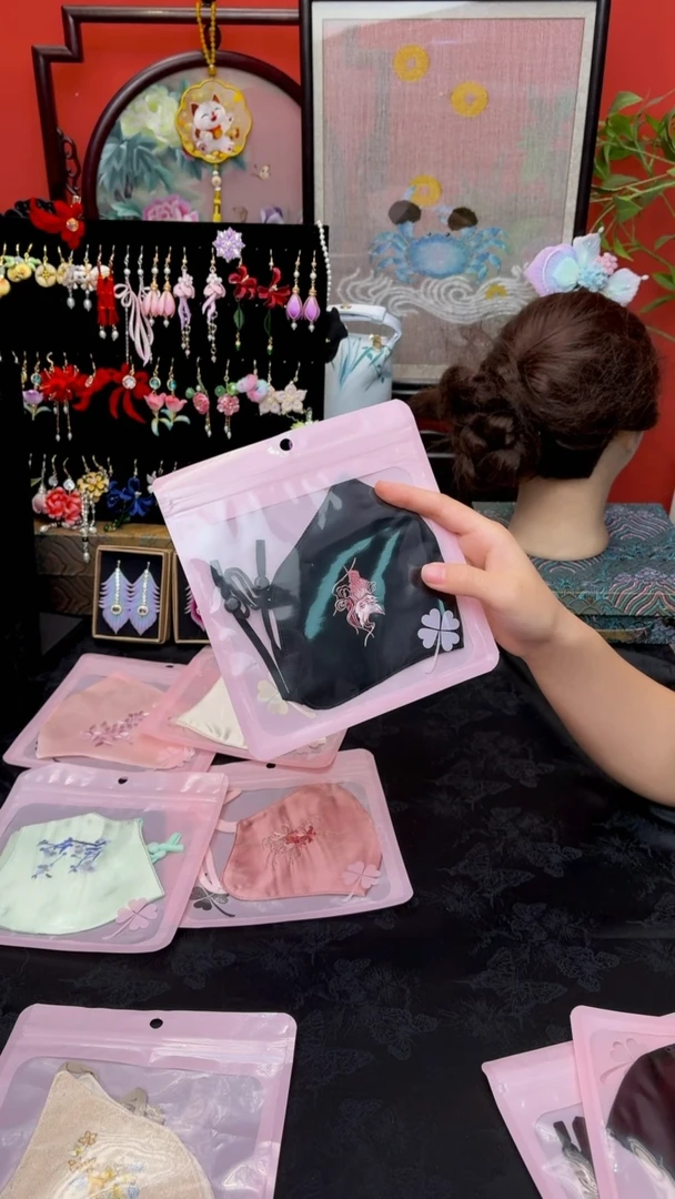 刺绣萌**蜜非遗苏绣手工饰品
