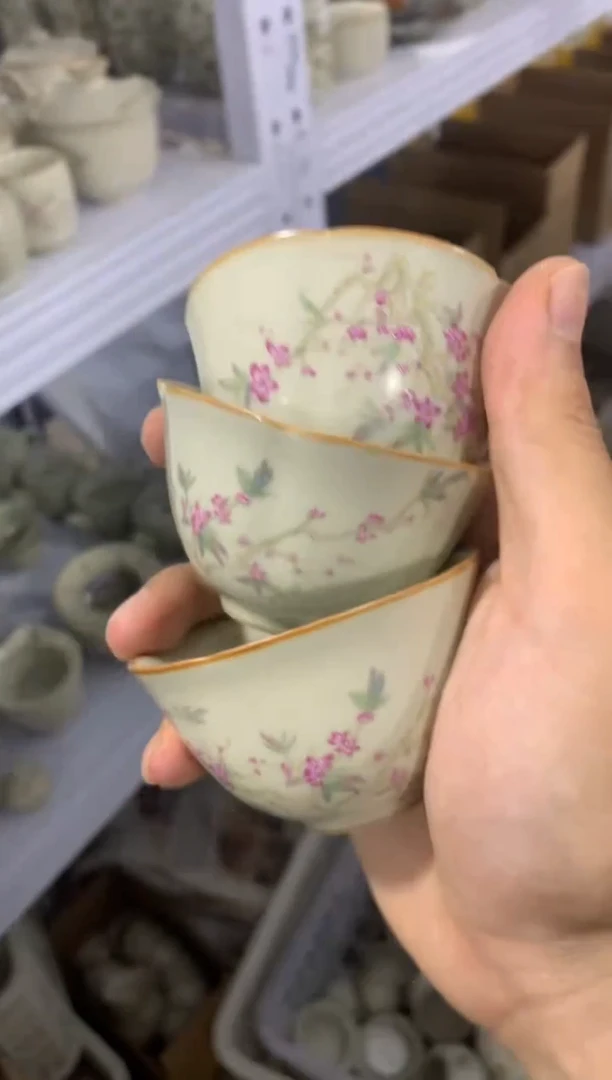 【清！一件不留】汝窑、茶壶盖碗茶杯主人杯微矿点