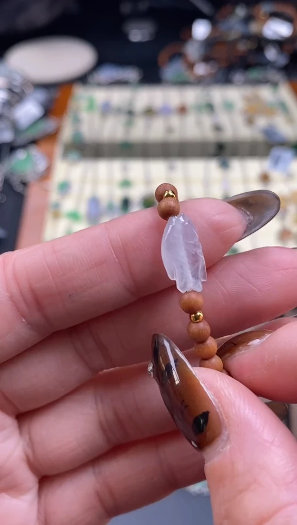 颈饰银S925镶嵌翡翠18317