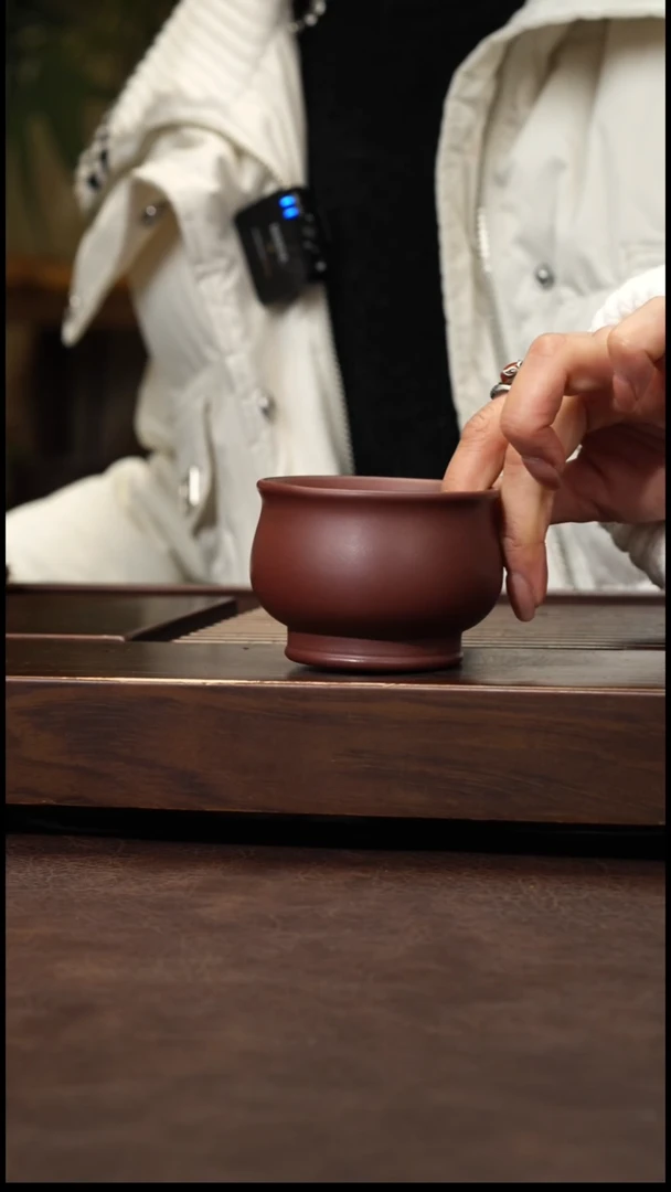 茶壶紫砂老紫泥将军杯