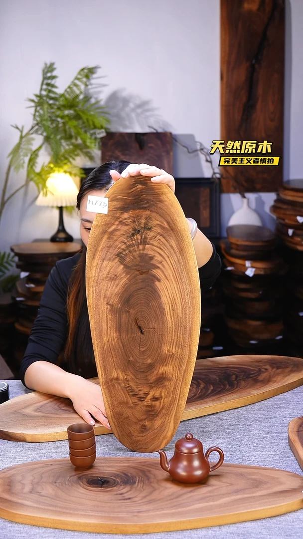 木北美黑胡桃原木.干裂疤结不属于商品质量问题完美主义者慎拍