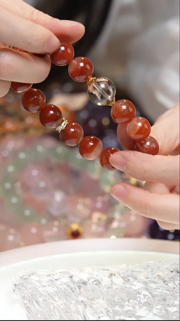 未镶嵌手串水晶红兔毛手串·MM0025NOV827G129