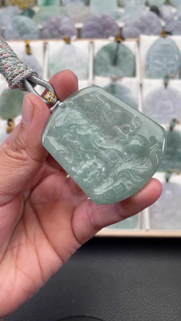 颈饰未镶嵌翡翠天然缅甸翡翠A货253