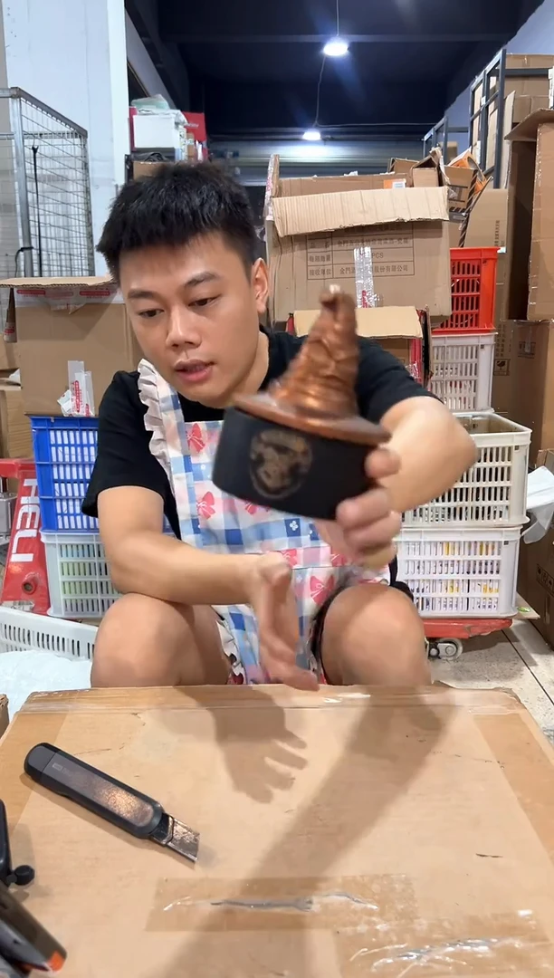 瓷片分院帽首饰盒