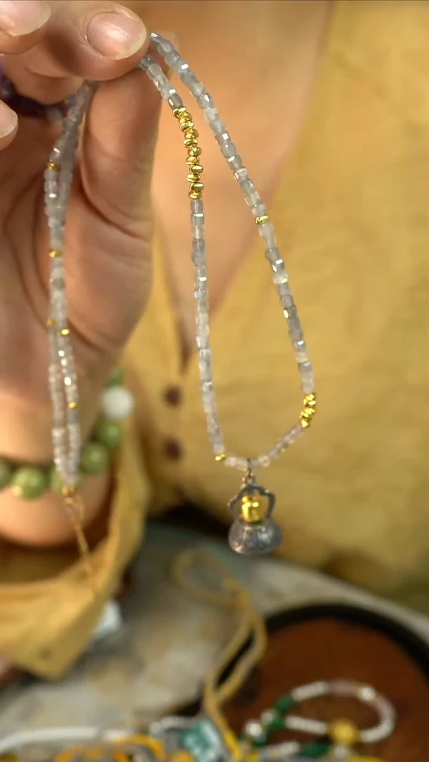 颈饰银S925镶嵌紫晶保***?00010