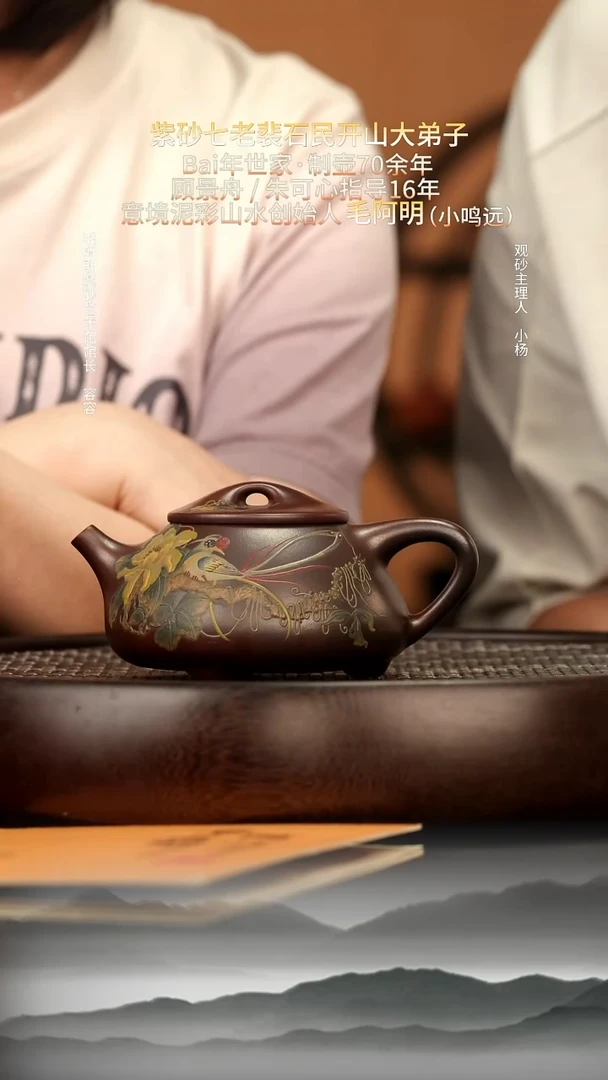 茶壶紫砂39 黑墩头柴烧景舟石瓢200c