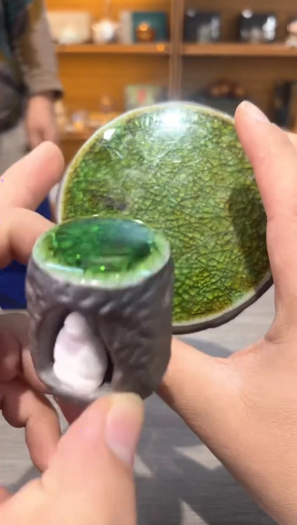 【闪购商品】浅纹路盖置茶具茶具