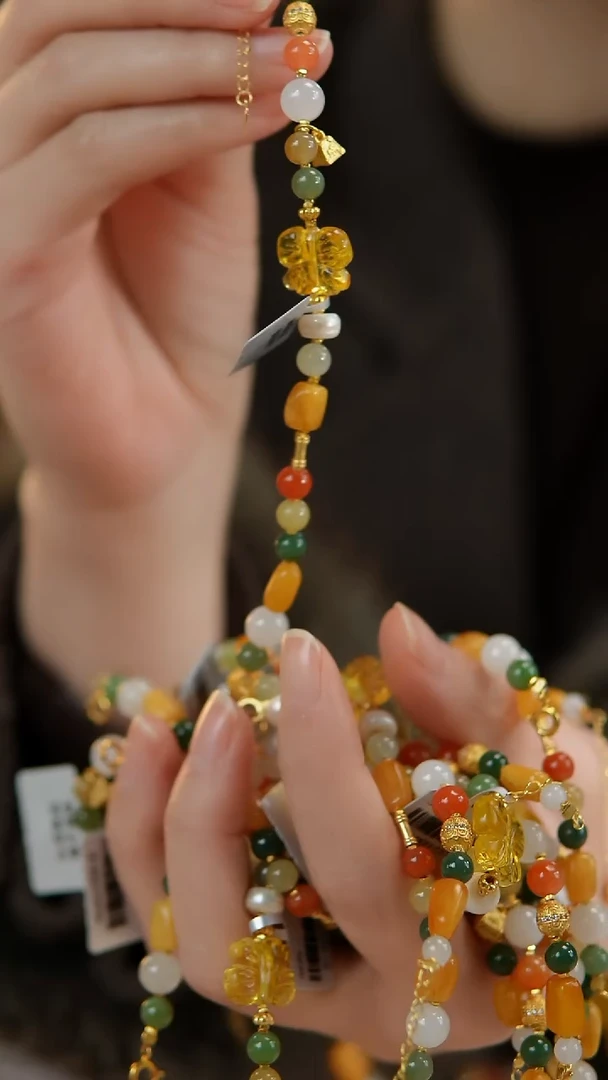 手链蜜蜡银S925镶嵌D14蜜蜡单圈