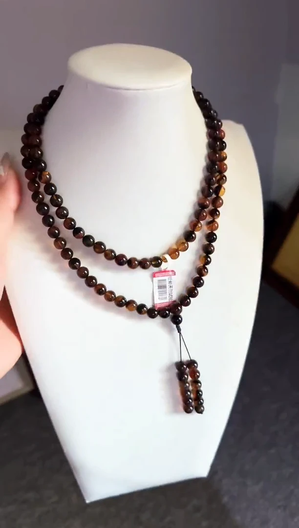 琥珀颈饰未镶嵌#40缅甸琥珀翁珀108.7mm