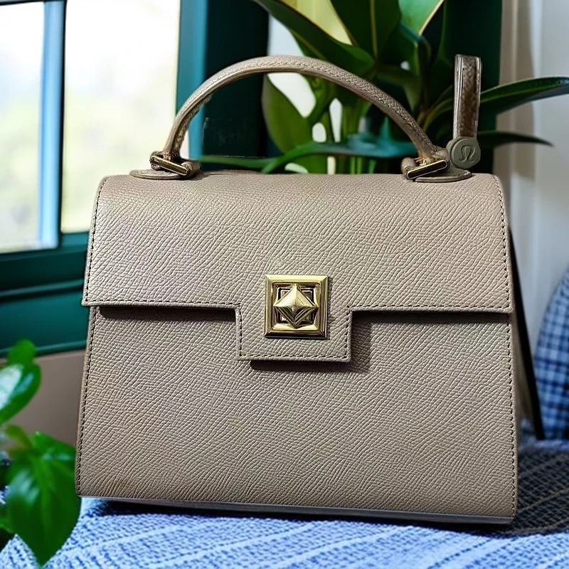 XMESSAGE单肩斜挎手提牛皮包包气质轻奢时尚休闲百搭女士真皮灰色