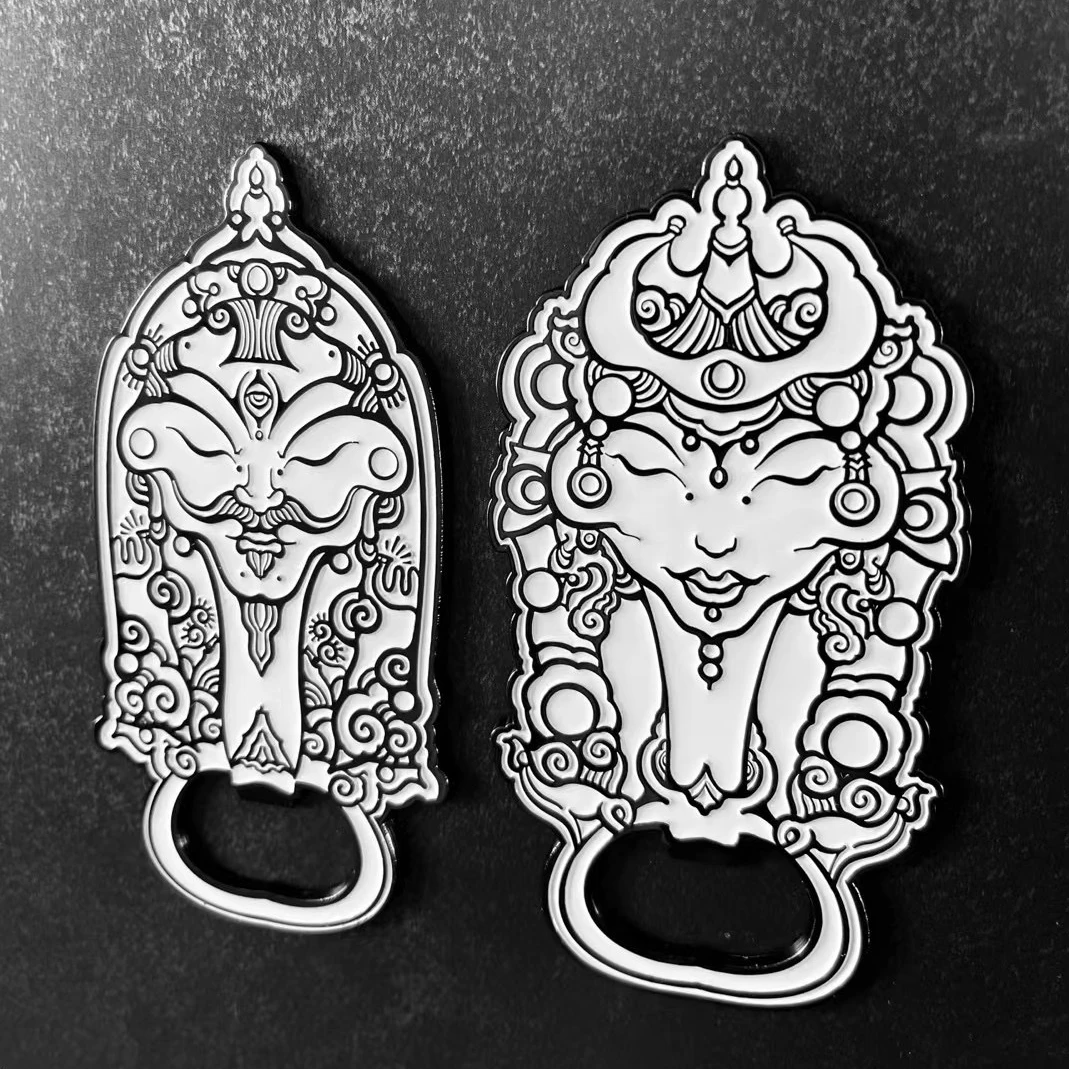 「卓伦」原创设计高端民族风家用冰箱贴  男女一对