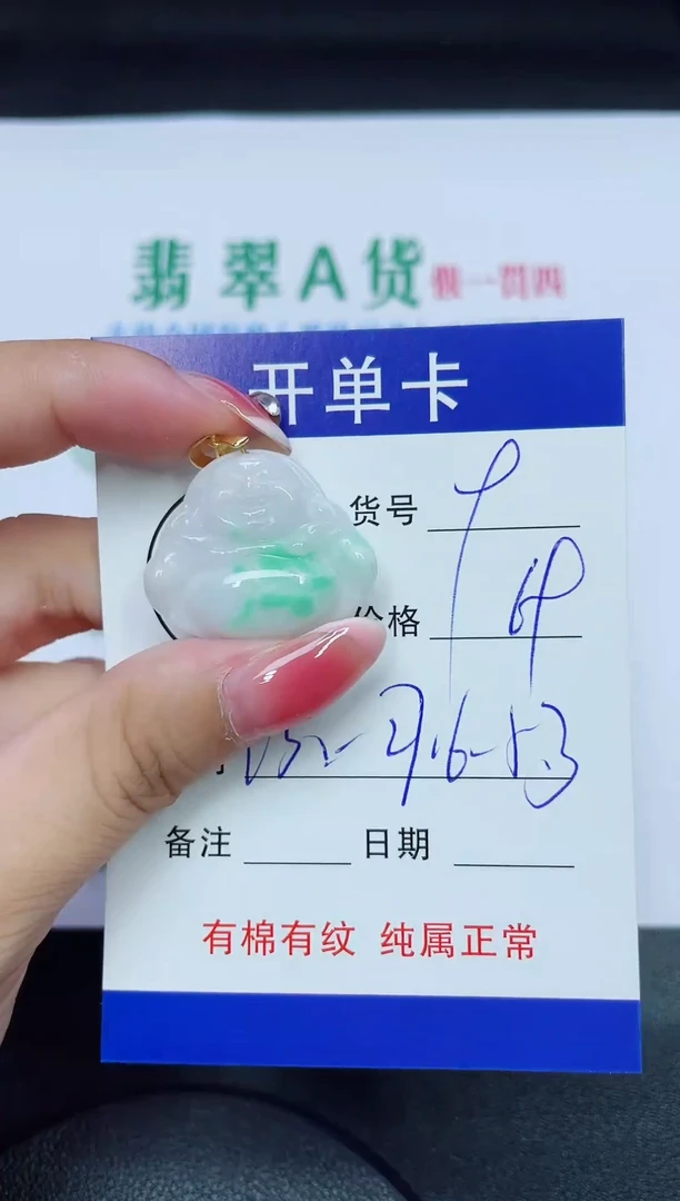 翡翠未镶嵌吊坠(赠链)9