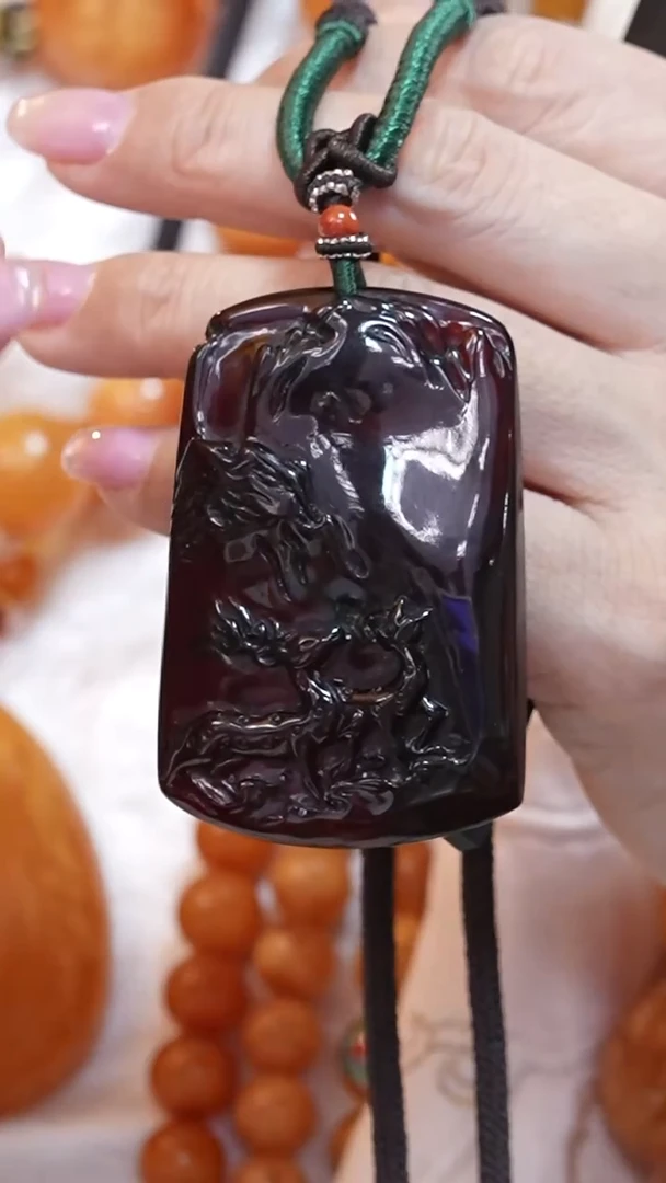 琥珀颈饰未镶嵌8479天然蜜蜡珠宝奇石云端妖孽全部保真