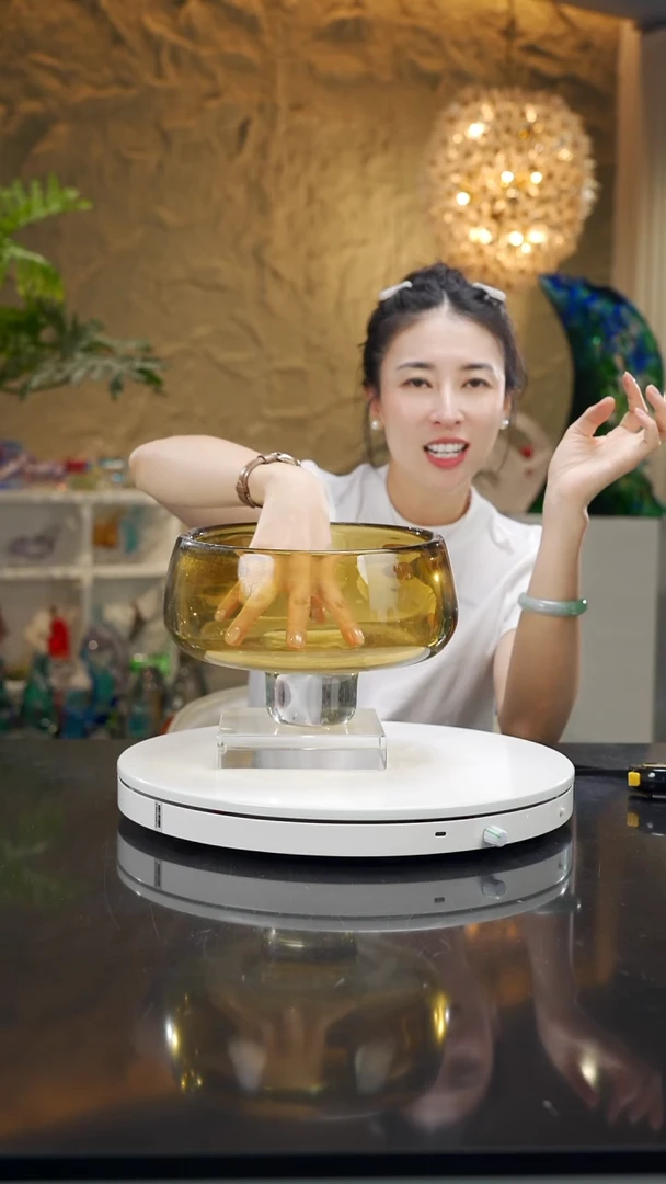 福利琥珀色设计款果盘