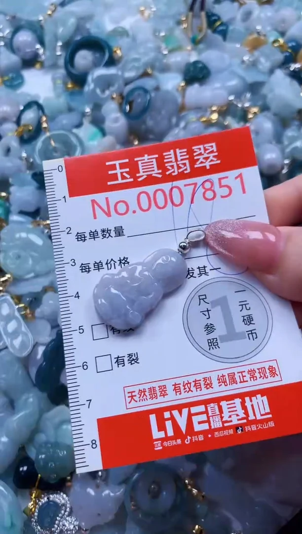 翡翠未镶嵌吊坠(不含链)7851