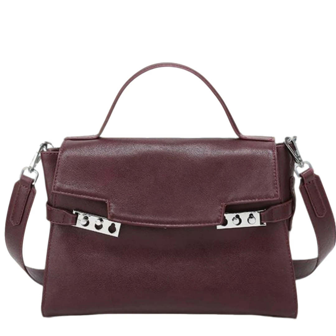 法式轻奢新款女包百搭加厚时尚高级简约包包通勤手提包单肩便携式