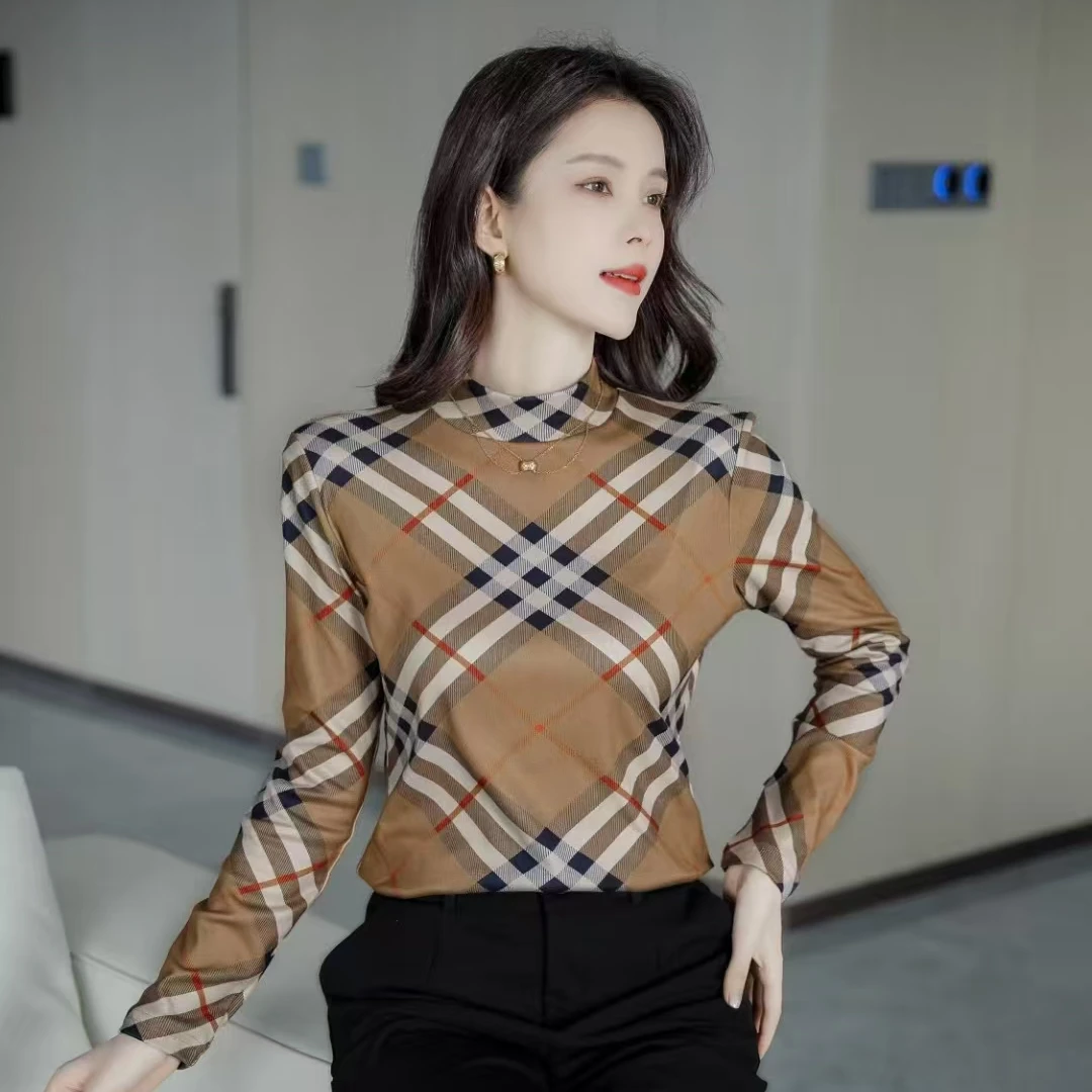 秋冬时尚新款加绒打底衫-1229