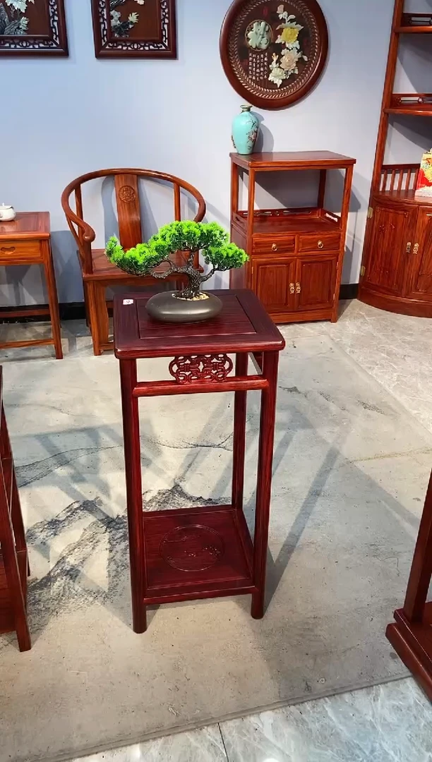 花梨木类成套家具明式元宝花架