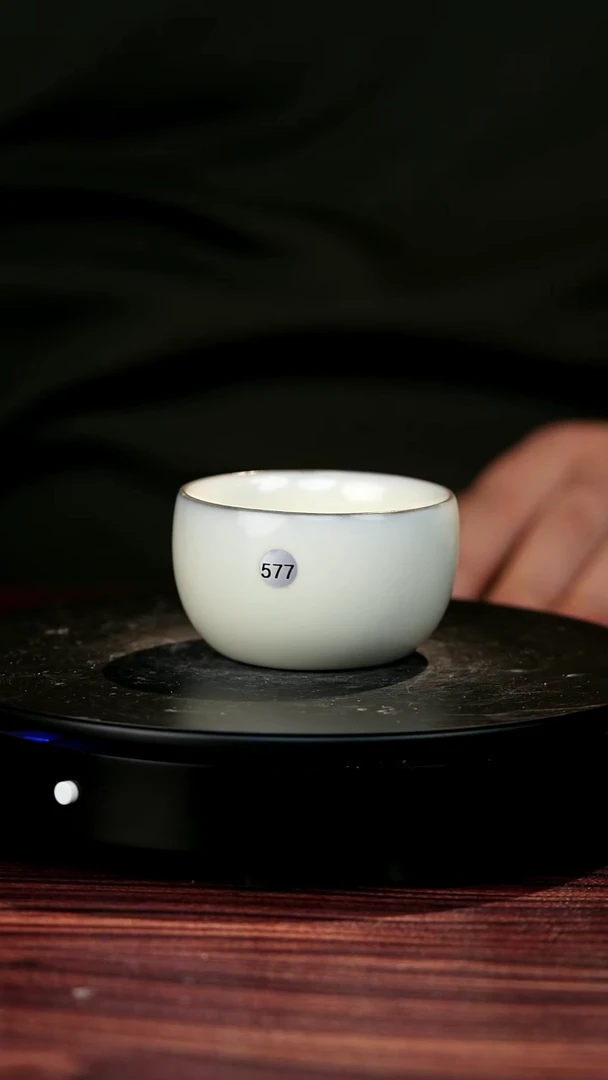 577#刘氏官瓷一级品原矿钧瓷禅定杯