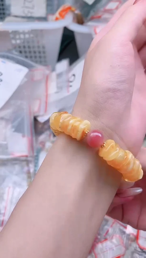 未镶嵌蜜蜡手链多样性发拍一发一