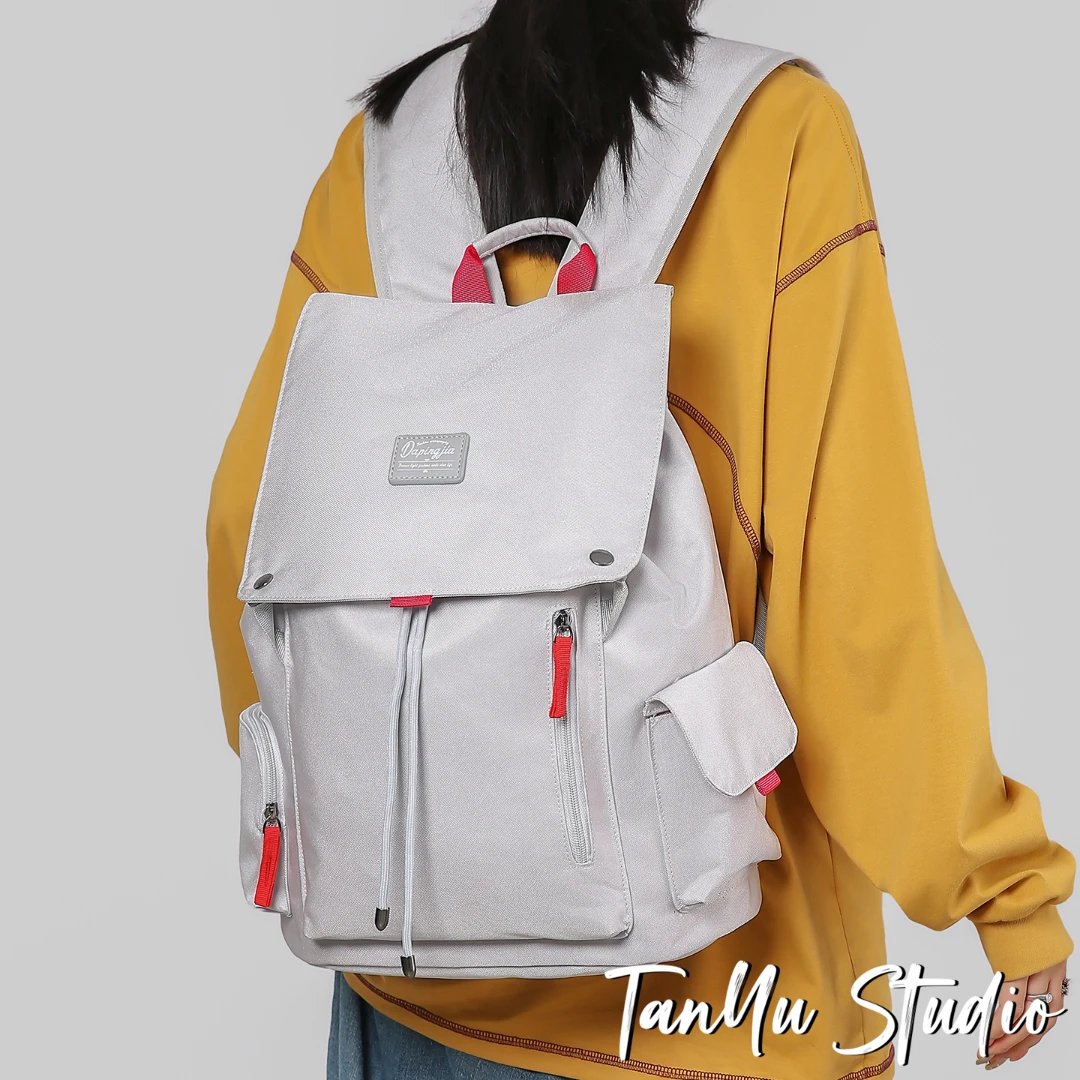 探屿双肩包电脑包高级感学生高中生书包大容量休闲运动户外旅行包