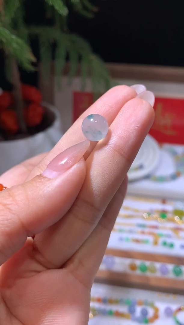 未镶嵌定制翡翠9.3卡珠子