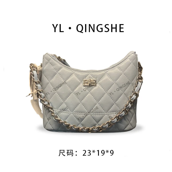 【依琳定制】女士潮流时尚经典气质手拎单肩SK-92651-湖蓝色