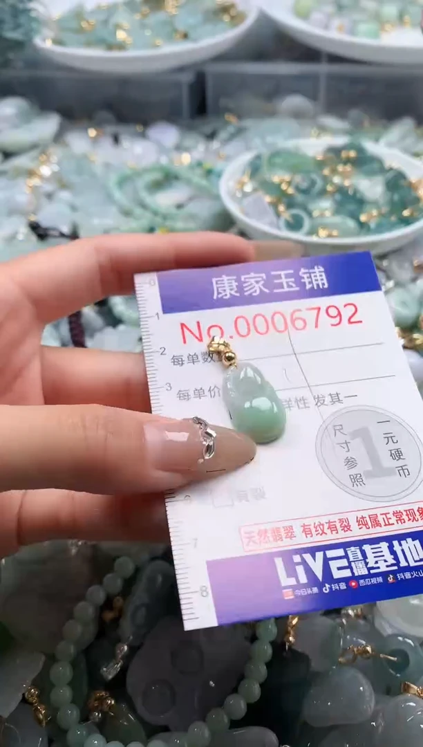 翡翠未镶嵌吊坠(不含链)6792
