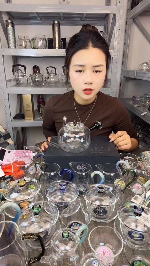 甘*禾器  黑星空盖碗   孤品