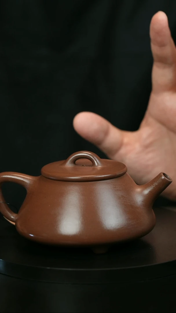 茶壶紫砂用****4H2006赵信军光素石瓢