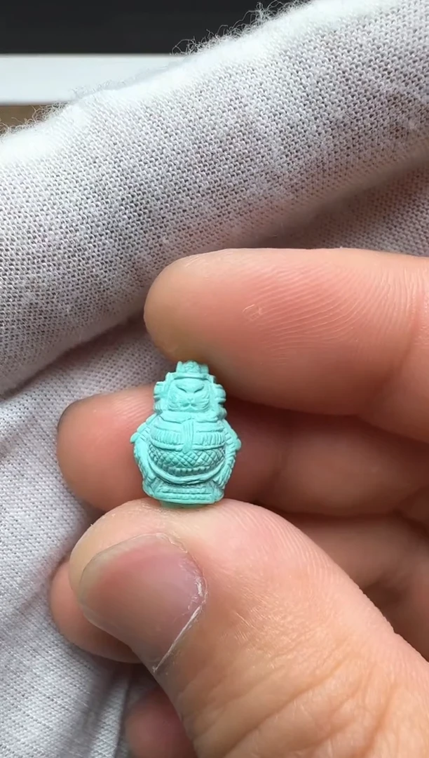 【闪购商品】绿松石武士猫未镶嵌左右11.3前后9.1高15.3