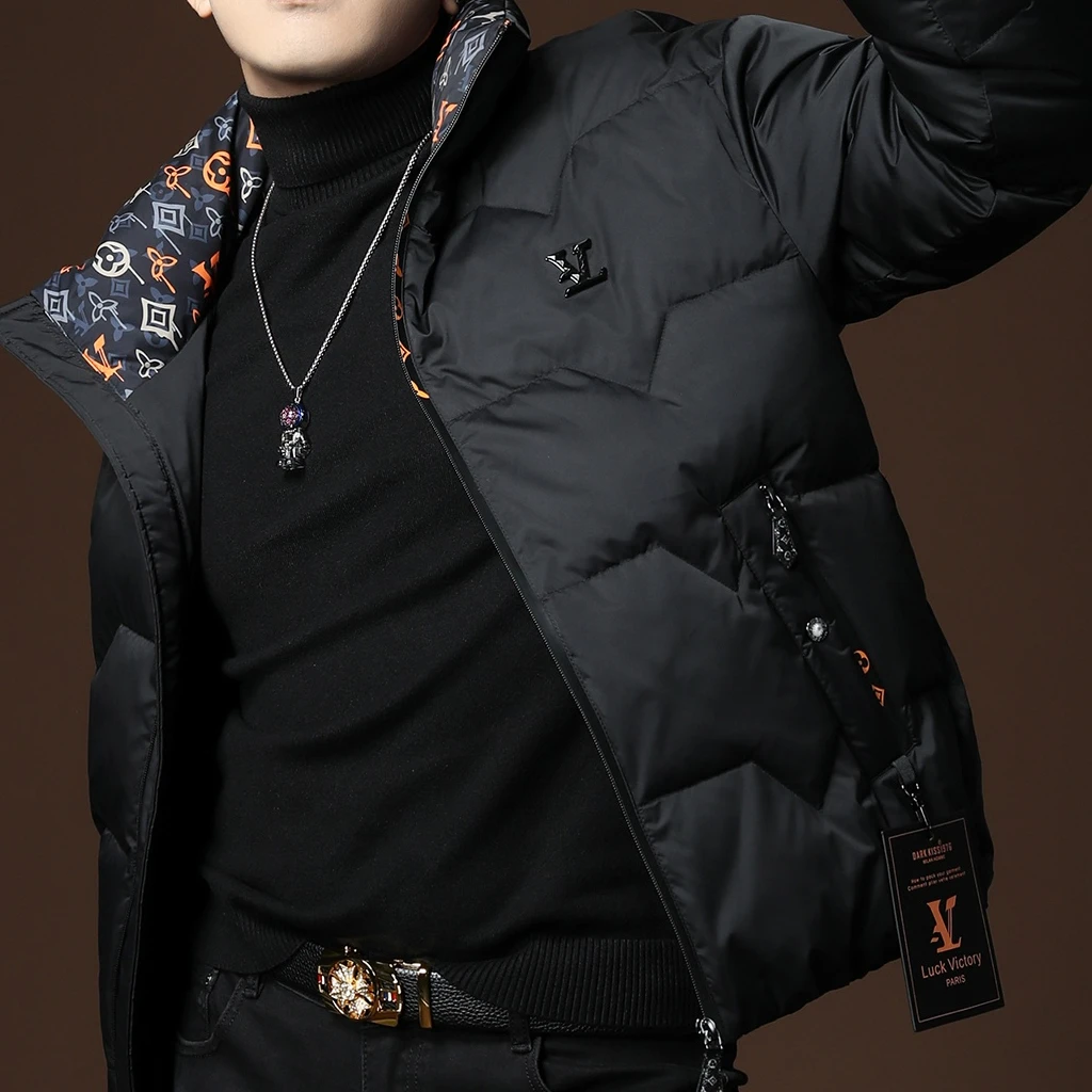 WEBUNSAPET维比萨玻欧洲站冬季新款男士时尚保暖防寒立领羽绒服男