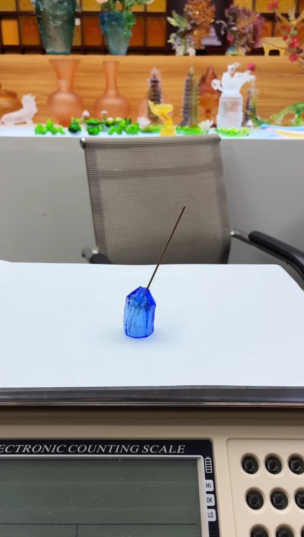 手工艺品琉璃蓝色小线香插