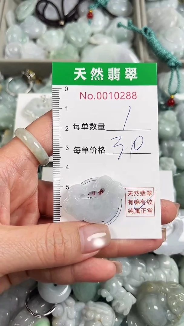 翡翠未镶嵌吊坠(不含链)0288