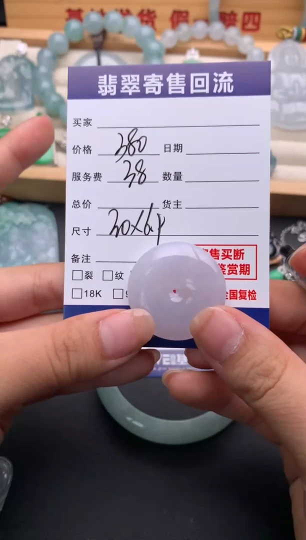翡翠未镶嵌颈饰10137581