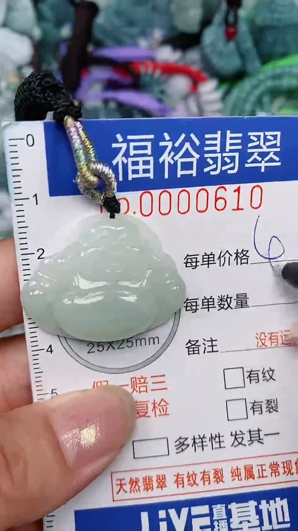 翡翠未镶嵌颈饰...0000610