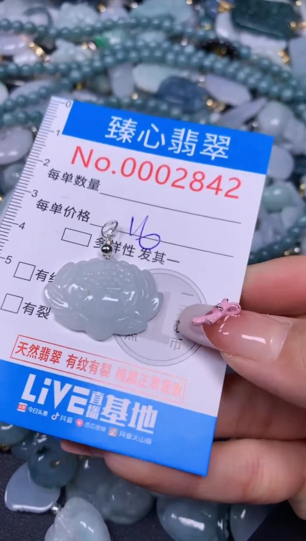 【闪购商品】翡翠颈饰未镶嵌含绳0002842