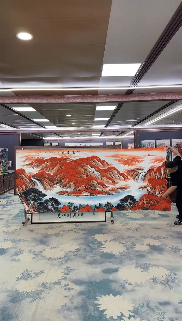 国画随**悔W-刘雪红-大丈二-山水国画