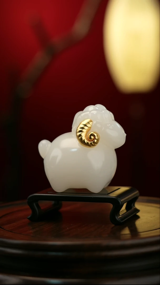 玉【喜气洋洋】天然玉石摆件
