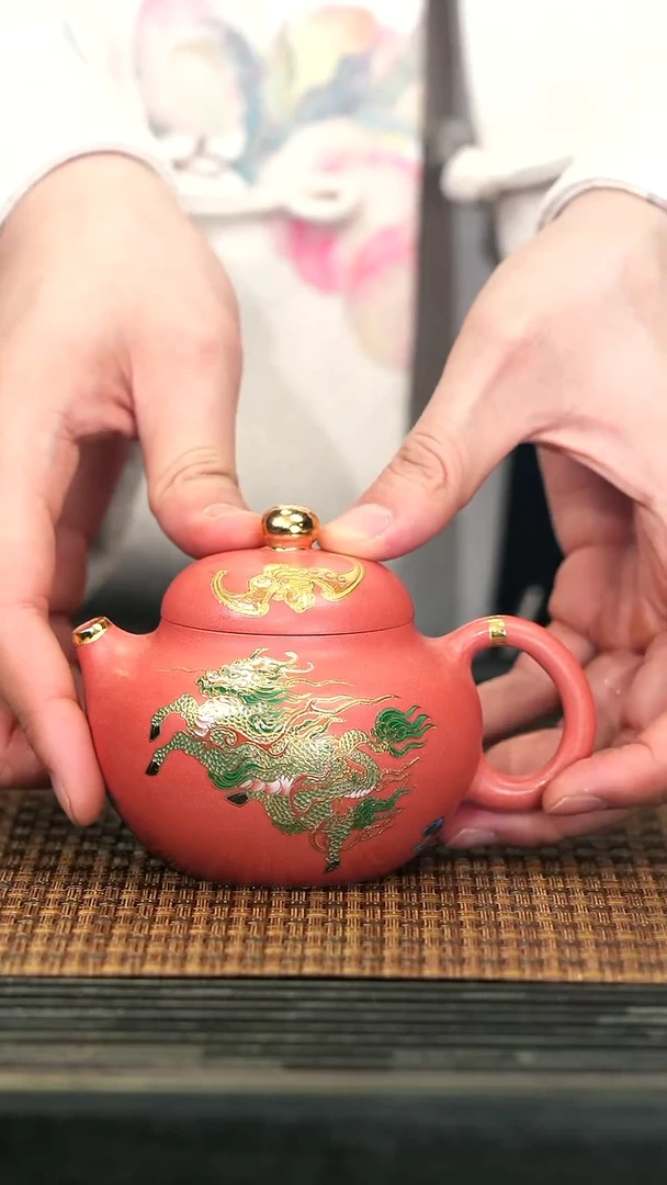 【闪购商品】紫砂茶壶23麒麟文旦 白泥