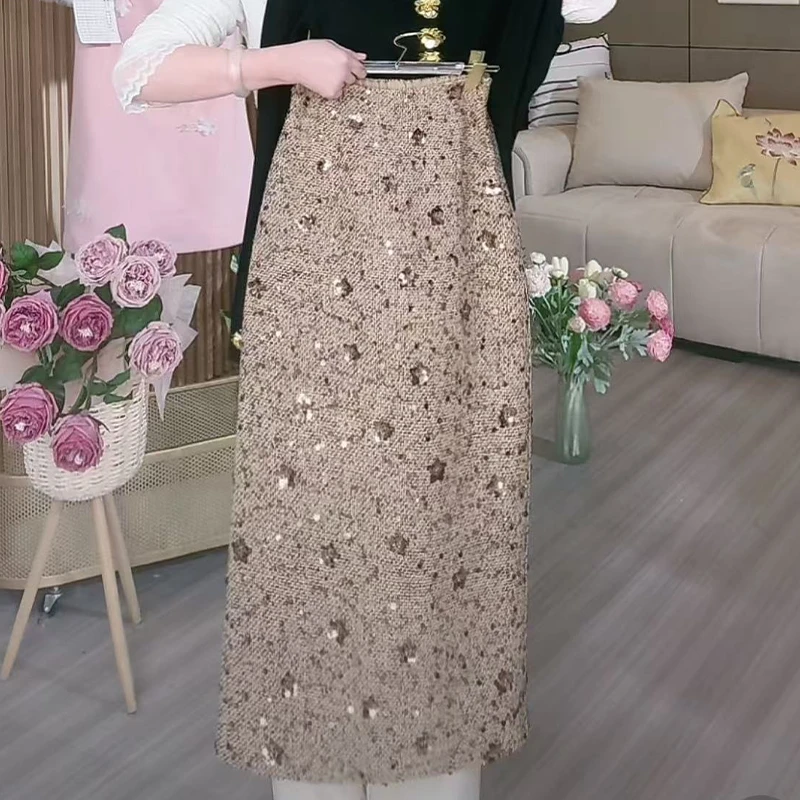 【象姐定制】棕色半身裙预CDX5QZ1573D显瘦气质百搭时尚