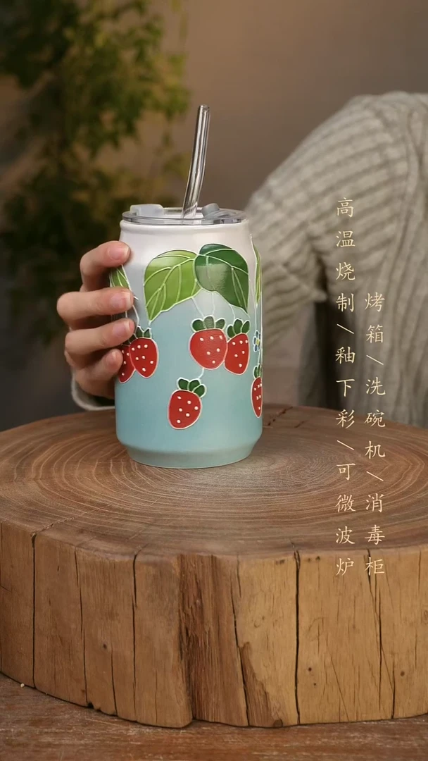 碗瓷景德镇手工手绘高温瓷釉下彩