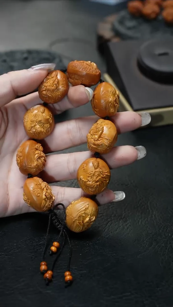 手串/手链橄榄核鱼子精品核文化