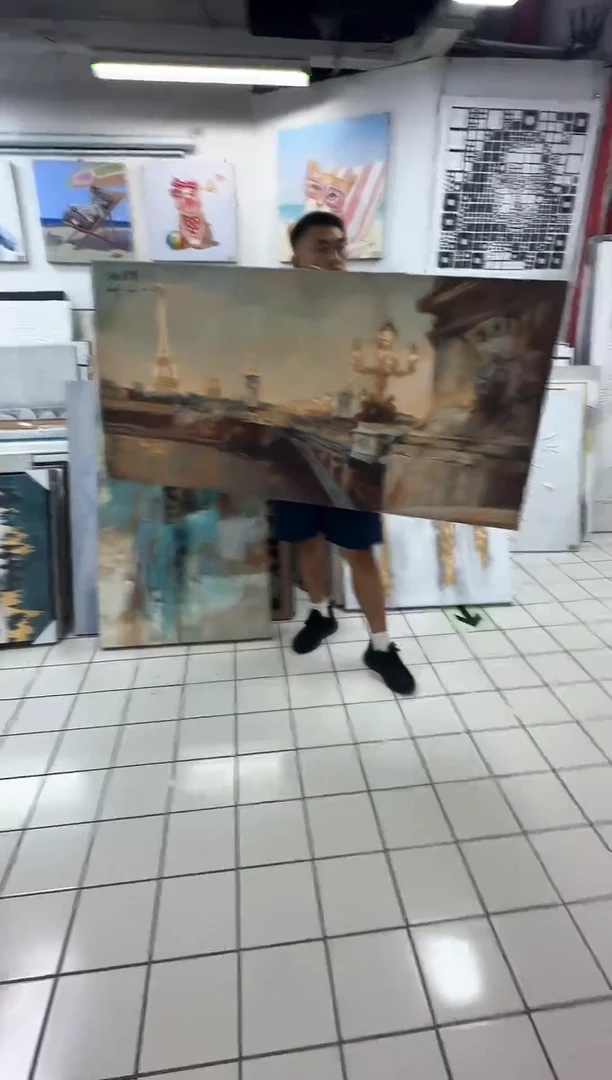 168现代艺术装饰画油画150*70