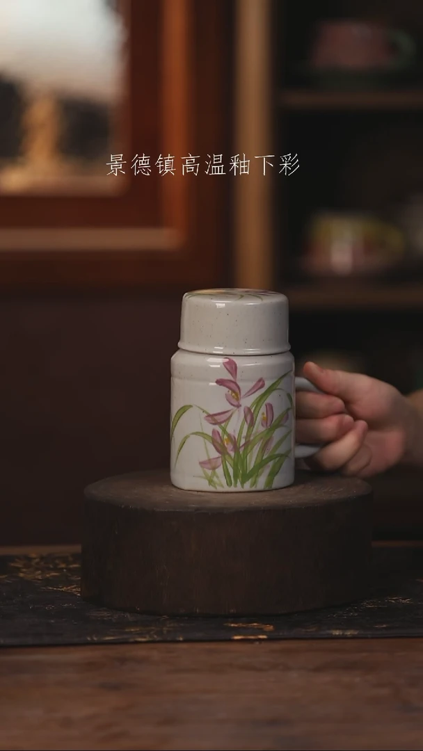 陶瓷景德镇高温釉下手绘陶瓷291