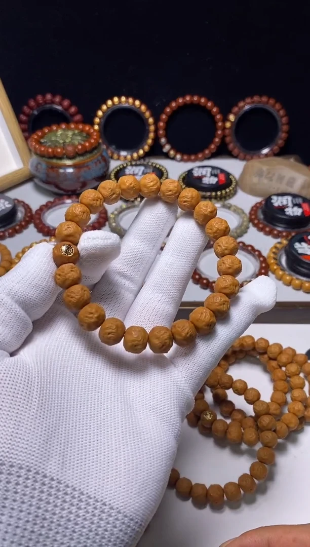 猴头核桃手串金标游龙尺寸10-11全品 8号